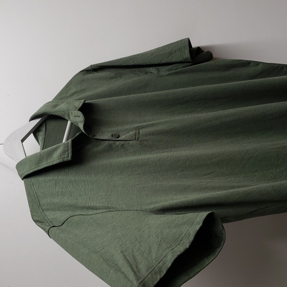 Lululemon Evolution Short-Sleeve Polo Shirt Men's Size XL Green - Picture 2 of 7